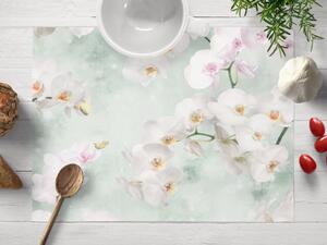 Biante Dekoračné prestieranie na stôl PM-019 Orchidey na svetlo zelenom 30x40 cm