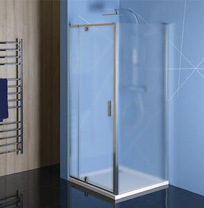 Polysan Easy Line obdĺžnik/štvorec sprchovací kút pivot dvere 800-900x800mm L/P variant, brick sklo