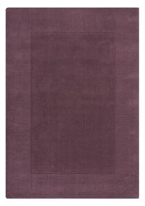 Tmavofialový ručne tkaný vlnený koberec 160x230 cm Border – Flair Rugs