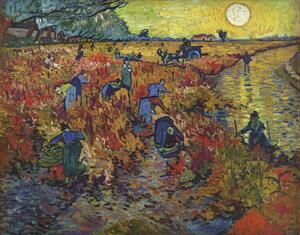 Obrazová reprodukcia Red Vineyards at Arles, 1888, Vincent van Gogh