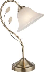 Globo 69007-1T stolná lampa Posadas 1x60W | E27 - mosadz, biela