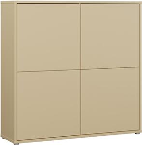 VYSOKÁ KOMODA, žltá, 124,5/121,5/34,9 cm Carryhome - Online Only drobný nábytok, Online Only