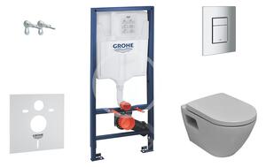 Grohe - Set predstenovej inštalácie, klozetu Bau Ceramic a sedátka softclose, tlačidlo Skate Cosmopolitan, chróm