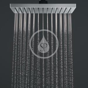 Hansgrohe - Hlavová sprcha, 230x170 mm, EcoSmart, matná čierna