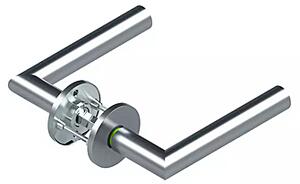 Dverové kovanie QOLIBRI Smartbloc WC 1040 - R (Nerez), klika/klika s uzamykáním levá, Uzamykanie na kľučke, Nerez