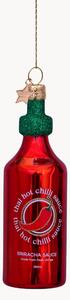 Ručne fúkaná vianočná ozdoba Thai Hot Chili Sauce