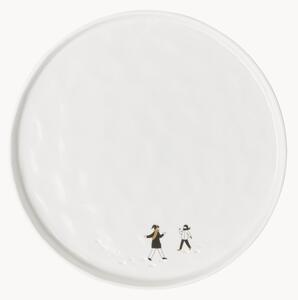 Ručne vyrobený plytký tanier Snowplay