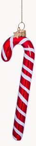 Ručne fúkaná vianočná ozdoba Candy Cane
