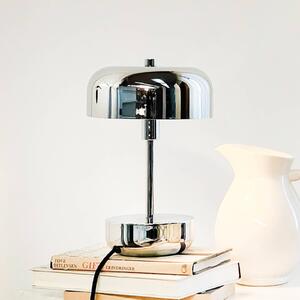 Dyberg Larsen Stolová lampa Haipot, IP20, chróm, Chrómová / strieborná, Obývacia izba / jedáleň, kov, Moderný, Stojacie svietidlo