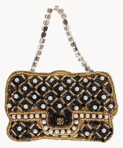 Ručne vyrobená vianočná ozdoba Designer Bag