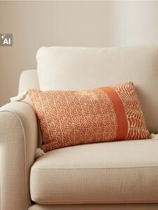 Sinsay - Dekoratívny vankúš s brmbolcami - oranžová