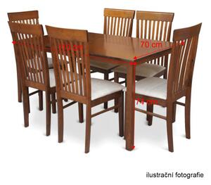 TEMPO Jedálenský stôl, orech, 110x70 cm, ASTRO NEW