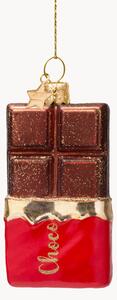 Ručne fúkaná vianočná ozdoba Chocolate Bar