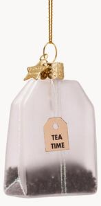 Ručne fúkaná vianočná ozdoba Tea Bag