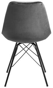 FLHF Jedálenská stolička Kaesfurt, sivá/čierna