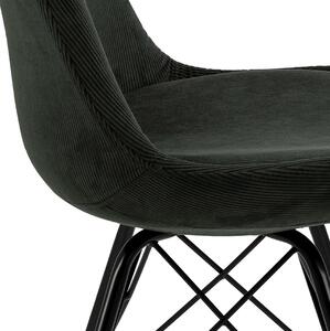 FLHF Jedálenská stolička Kaesfurt, zelená/čierna