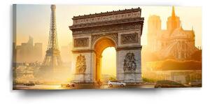 Sablio Obraz Paríž Víťazný oblúk - 110x50 cm