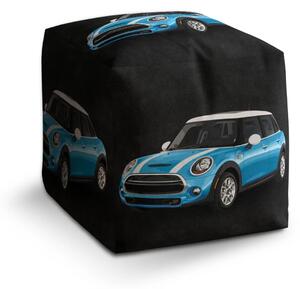 Sablio Taburet Cube Mini sedan Čierne pozadie - 40x40x40 cm