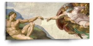 Sablio Obraz Stvorenie Adama - Michelangelo Buonarroti - 110x50 cm
