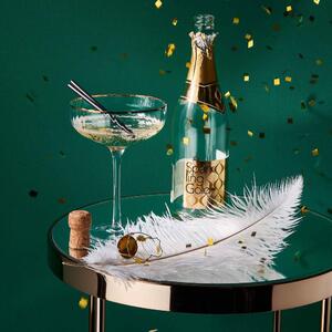 GOLDEN TWENTIES Pohár na šampanské so zlatým okrajom 400 ml