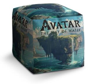 Sablio Taburet Cube Avatar The Way of Water Plávajúci ostrov - 40x40x40 cm