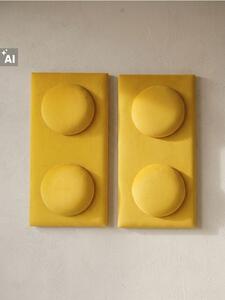 Sinsay - Čalúnené nástenné panely v tvare bloku 2 pack - žltá