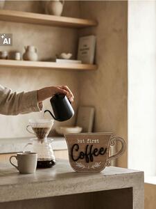 Sinsay - Stojaca dekorácia v tvare šálky s nápisom Coffee - béžová