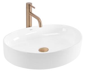Rea Sabina 50, umývadlo na dosku 500x385x120 mm, biela lesklá, REA-U6364