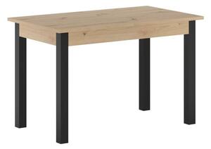 Dekorstudio Rozkladací jedálenský stôl z duba artisan s čiernou základňou 120-160 cm
