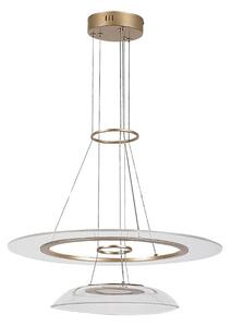RABALUX 72412 Zofrael závesné svietidlo D550mm LED 36W/4650/2400lm 3000K zlatá, priehľadná