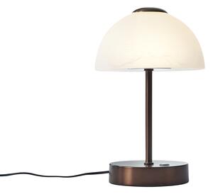 Dizajnová stolná lampa tmavý bronz vrátane LED stmievateľná - Joya