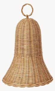 Ručne vyrobené ratanové vianočné ozdoby Braided Bells, 2 ks