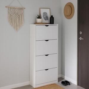 Botník AVENBERG SLIM FLIP 4 biely