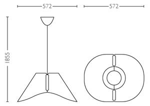 Philips 40950/31/PN - Stropné závesné svietidlo E27/60W/230V