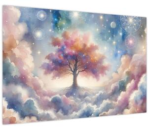 Obraz – Strom života v oblakoch (90x60 cm)