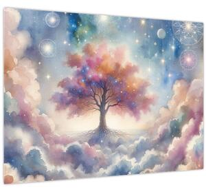 Obraz – Strom života v oblakoch (70x50 cm)