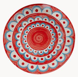 Porcelánové taniere na ovocie Tangeri Red, 6 ks