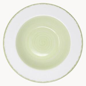 Ručne maľované porcelánové hlboké taniere Dew, 6 ks