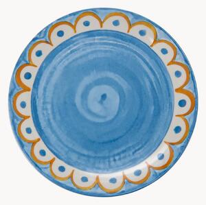 Porcelánové plytké taniere Tangeri Blue, 6 ks