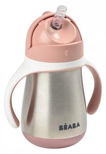 Hrnček termoizolačný so slamkou nerez 250ml Pink