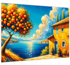 Obraz - Dom s pomarančmi II. (70x50 cm)
