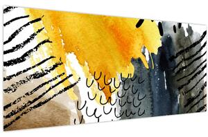 Obraz - Abstraktný akvarel (120x50 cm)