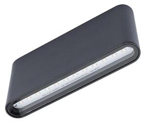 LED Vonkajšie nástenné svietidlo FLOW 2xLED/6W/230V IP54 čierna