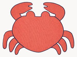 Prestieranie v tvare kraba's vyšívaným okrajom Crab