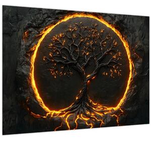 Obraz – Strom života v láve II. (70x50 cm)