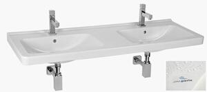 Umývadlo Jika Cubito 130x48,5 cm dva otvory pre batériu H8144201001041