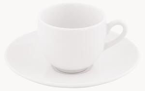 Porcelánové šálky na kávu's podšálkami Ala, 6 ks
