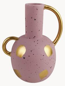 Keramická váza Pink & Cozy, V 22 cm