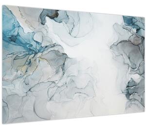 Obraz - Modrý mramor (90x60 cm)