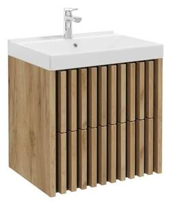 Kúpeľňová skrinka s umývadlom SAT Delano 60x56x45 cm dub mat DELANO60ZDCUM